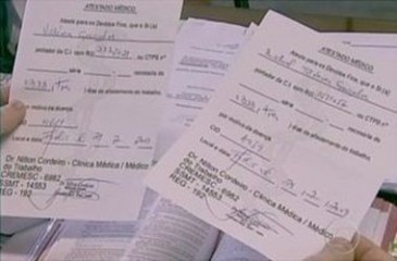 O atestado médico falsificado