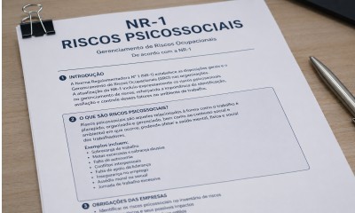O início da vigência da inclusão dos riscos psicossociais da NR-1 e o que são de fato esses riscos